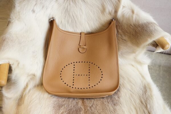 DDMode Factory Hermes Evelyne 29CM 0M Chai TC Leather Silver Hardware