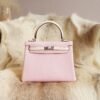 DDMode Whatsapp Hermes 3Q Rose Sakura / 8L Berton Togo Kelly 25CM Silver Hardware