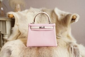 DDMode Whatsapp Hermes 3Q Rose Sakura / 8L Berton Togo Kelly 25CM Silver Hardware