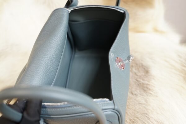 DDMode Factory Hermes Y7 Blue Orage Clemence Leather Lindy 26CM Silver Hardware