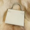 DDMode Whatsapp Hermes Kelly 25CM 0S Vert Fizz Epsom Leather Silver Hardware