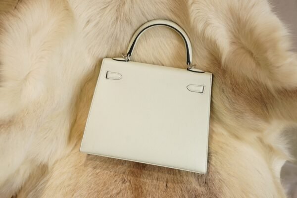 DDMode Whatsapp Hermes Kelly 25CM 0S Vert Fizz Epsom Leather Silver Hardware