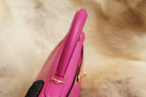 DDMode Factory Hermes Kelly 28CM L3 Rose Purple Chevre Leather Gold Hardware
