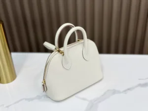 DDMode Hermès Min Bolide Creamy White Gold Hardware 19cm Full Handmade Ghw
