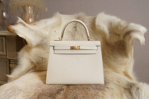 DDMode Factory CK10 Craie Epsom Leather Kelly Sellier 25CM Gold Hardware