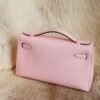 DDMode Whatsapp 3Q Rose Sakura Kelly Pochette 22CM Swift Leather Silver Hardware