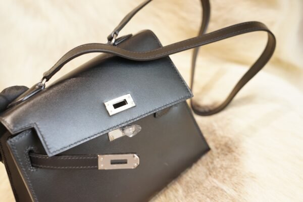 DDMode Hermes CK89 Nior Box Leather Kelly Desordre 20 Silver Hardware