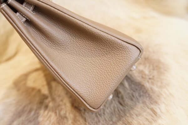 DDMode Factory Hermes CK18 Etoupe Togo Leather Kelly 25CM Silver Hardware