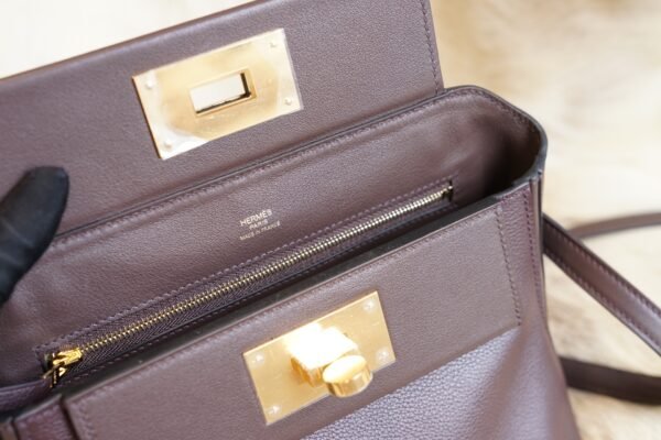 DDMode Factory 0G Rouge Sellier Kelly 2424 Mini Evercolor Leather Gold Hardware