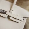 DDMode Whatsapp Hermes Birkin 25CM CK10 Craie Jonathan Leather Silver Hardware