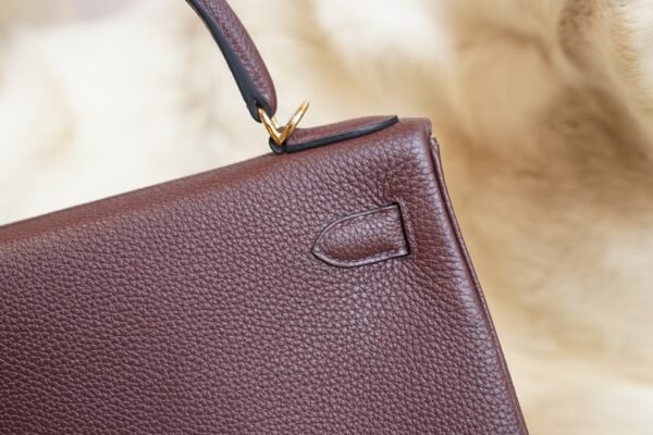 DDMode Hermes Kelly 25CM CK55 Rouge H Togo Leather Gold Hardware