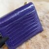 DDMode Factory Shiny Crocodile Verrou Mini 17CM M3 Blue Encre Gold Hardware