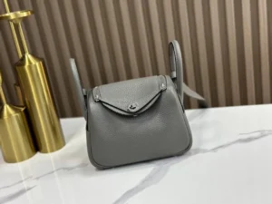 DDMode Factory Mini Lindy Togo tinware grey Silver Hardware 19cm Full Handmade