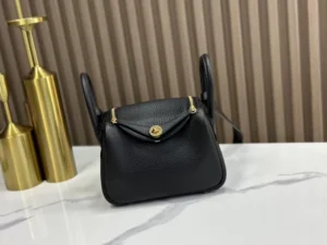 DDMode Factory Mini Lindy Togo Black Gold Hardware 19cm Full Handmade