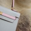 DDMode Hermes T0 Blue Brume / 3Q Rose Sakura Chevre Kelly 25CM Brush Gold