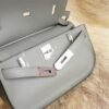 DDMode Factory Hermes Jypsiere Mini 0L Gris Meyer Swift Leather Silver Hardware
