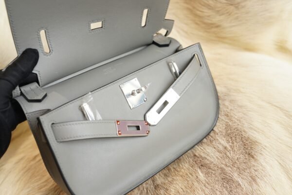 DDMode Factory Hermes Jypsiere Mini 0L Gris Meyer Swift Leather Silver Hardware