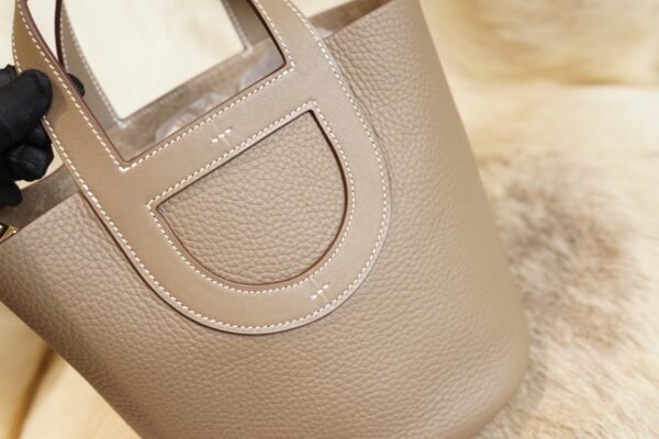 DDMode Wechat Hermes In The Loop Pouch CK18 Etoupe Clemence Gold Hardware