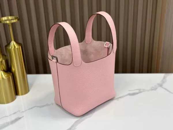 DDMode Factory Picotin Togo New Pink Silver Hardware 18cm Full Handmade