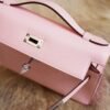 DDMode Whatsapp 3Q Rose Sakura Kelly Pochette 22CM Swift Leather Silver Hardware