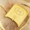 DDMode Factory Hermes 0Y Lemoncello Clemence Evelyne Mini 17CM Silver Hardware
