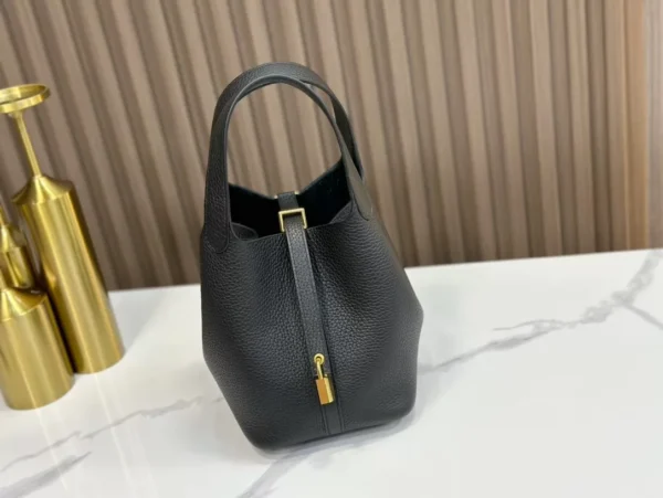 DDMode Factory Picotin Togo Black Gold Hardware 18cm Full Handmade