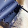 DDMode Hermes CK73 Blue Saphir Jypsiere 29CM Clemence Leather Silver Hardware