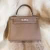 DDMode Factory D0 Beige De Weimer Kelly Retourne 28CM Togo Leather Silver Hardware