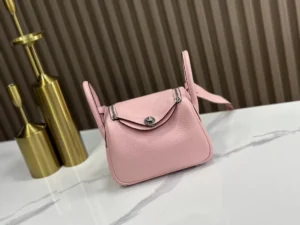 DDMode Factory Mini Lindy Togo Sakura Pink Silver Hardware 19cm Full Handmade