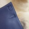 DDMode Hermes CK73 Blue Saphir Jypsiere 29CM Clemence Leather Silver Hardware