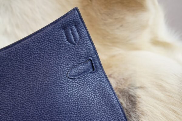 DDMode Hermes CK73 Blue Saphir Jypsiere 29CM Clemence Leather Silver Hardware