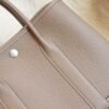 DDMode Hermes CK18 Etoupe Garden Party 30CM Negonda Leather Silver Hardware