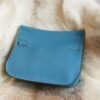 DDMode Factory Hermes Jypsiere 29CM 75 Blue Jean Clemence Silver Hardware
