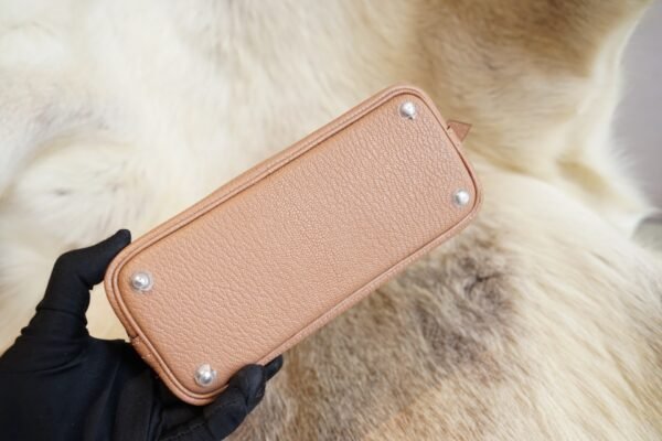 DDMode Wechat Hermes 2J Quebracho Chevre Leather Bolide Mini 18CM Silver Hardware