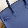 DDMode Hermes 73 Blue Saphir Togo Leather Birkin 30CM Silver Hardware