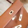 DDMode Hermes Kelly Retourne 32CM 34 Fauve Barenia Leather Gold Hardware