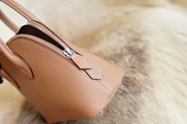 DDMode Wechat Hermes 2J Quebracho Chevre Leather Bolide Mini 18CM Silver Hardware