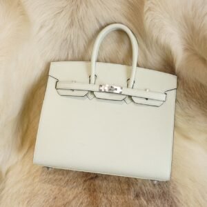 DDMode Hermes 0S Vert Fizz Birkin 25CM Epsom Leather Silver Hardware