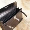 Hermes CK89 Nior Matte Crocodile Kelly Danse 22CM Silver Hardware