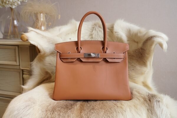 DDMode Wechat Hermes Birkin 30CM CK37 Gold Jonathan Leather Silver Hardware