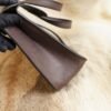 DDMode Factory Hermes 46 Ebene Barenia Leather Halzan 25CM Silver Hardware