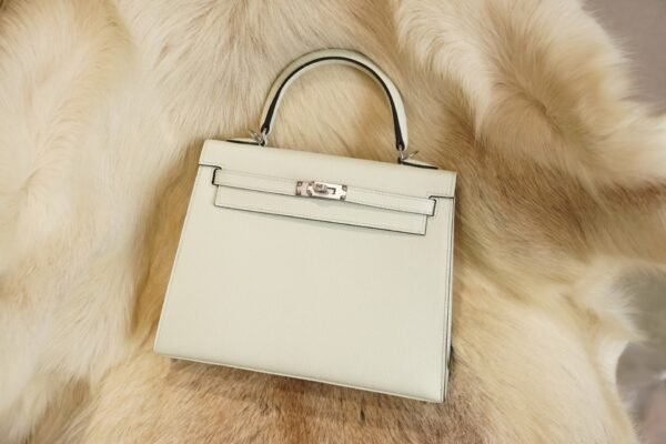 DDMode Whatsapp Hermes Kelly 25CM 0S Vert Fizz Epsom Leather Silver Hardware