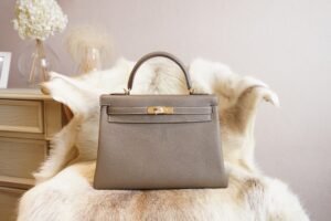 DDMode Wechat Hermes Kelly 32CM CK18 Etoupe Togo Leather Gold Hardware