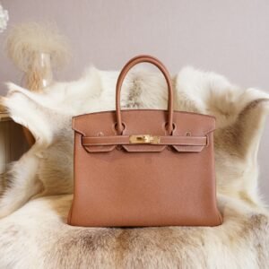 Sale Hermes Togo Leather Birkin 35CM CK37 Gold Tote Bag Gold Hardware