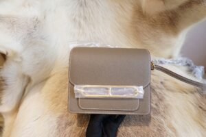 DDMode Hermes Roulis 19cm CK18 Etoupe Evercolor Leater Gold Hardware