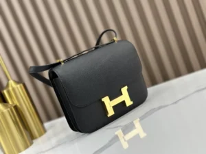 DDMode Hermès Constance Epsom Ck89 Black Gold Hardware 19cm Full Handmade Ghw