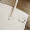 DDMode Whatsapp Hermes Birkin 25CM CK10 Craie Jonathan Leather Silver Hardware