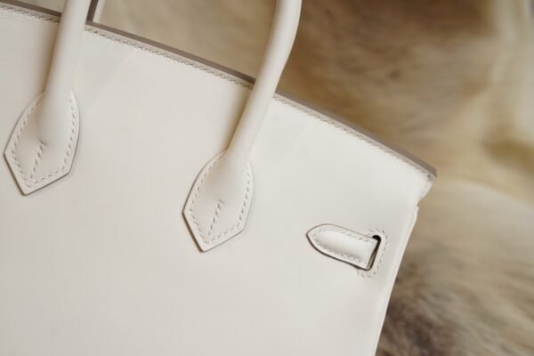 DDMode Whatsapp Hermes Birkin 25CM CK10 Craie Jonathan Leather Silver Hardware