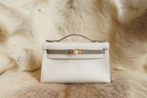 DDMode Factory Swift Kelly Pochette 22CM CK10 Craie & M8 Gris Asphalt Gold Hardware