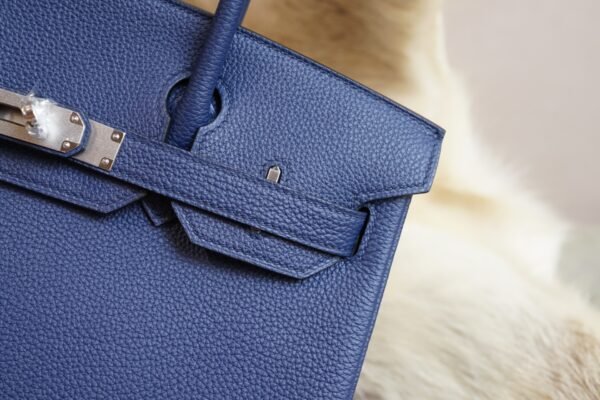 DDMode Hermes 73 Blue Saphir Togo Leather Birkin 30CM Silver Hardware